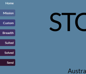 Coloured Navigation tabs on storylinedeveloper.com.au