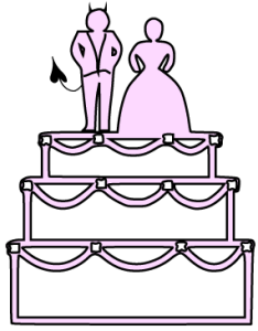 Clipart Wedding Cake: I saw Goody Proctor with the devil... on the blancmange.